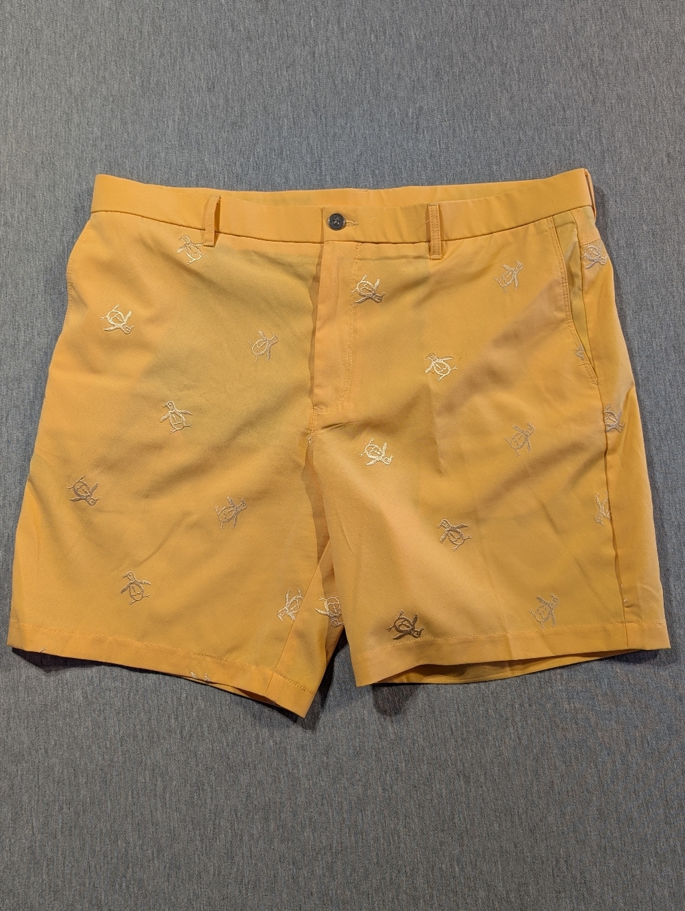 Original Penguin Golf Shorts Men's 38 Gold Embroidery By Munsingwear